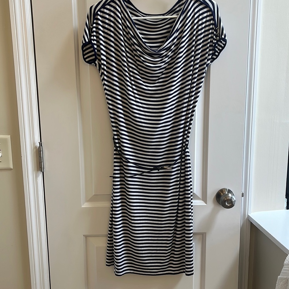 Calvin Klein striped cotton dress
